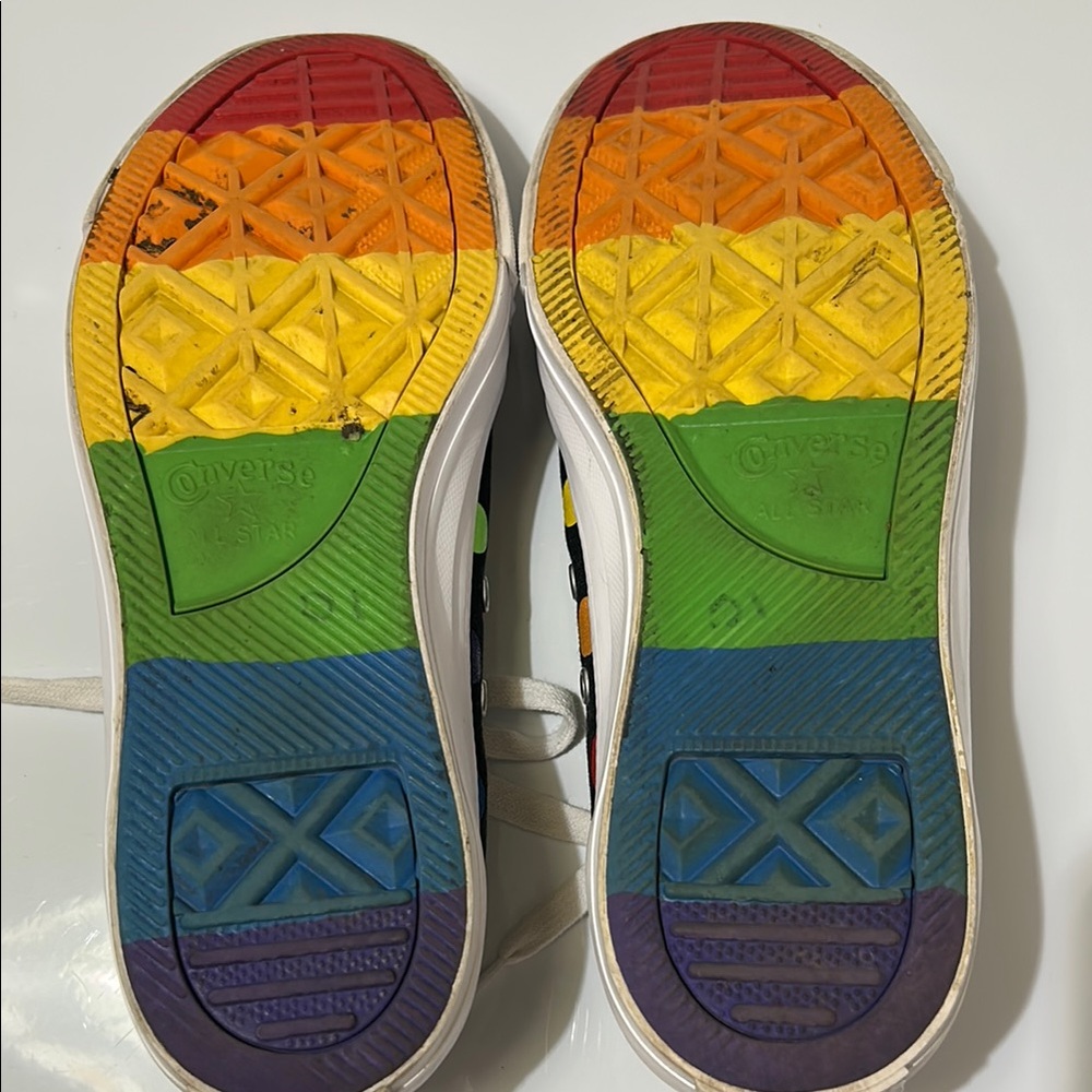 Converse Miley Cyrus Polka Dot Multicolor Unisex Sneakers Women’s 9.5 Men’s 7.5 - Picture 7 of 10